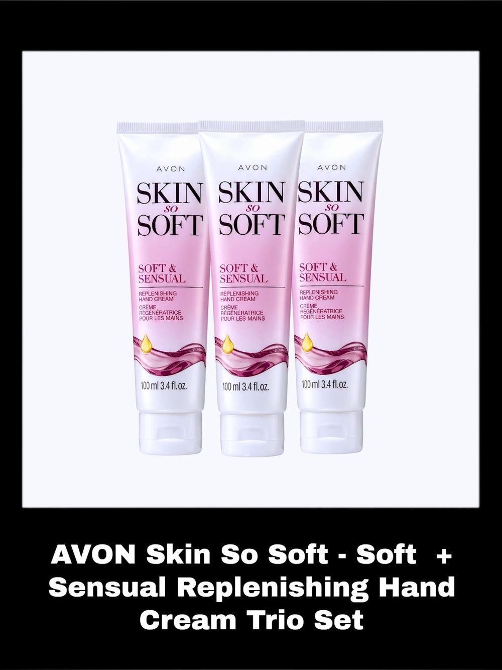 AVON Skin So Soft - Soft & Sensual Replenishing Hand Cream Trio Set